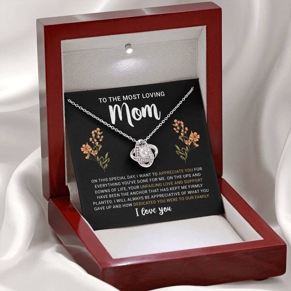 Birthday Gifts for Mom from Daughter or Son Christmas Presents For Mom, Unique Gift Ideas To My Mom Necklace Jewelry with Message Card and Gift Box