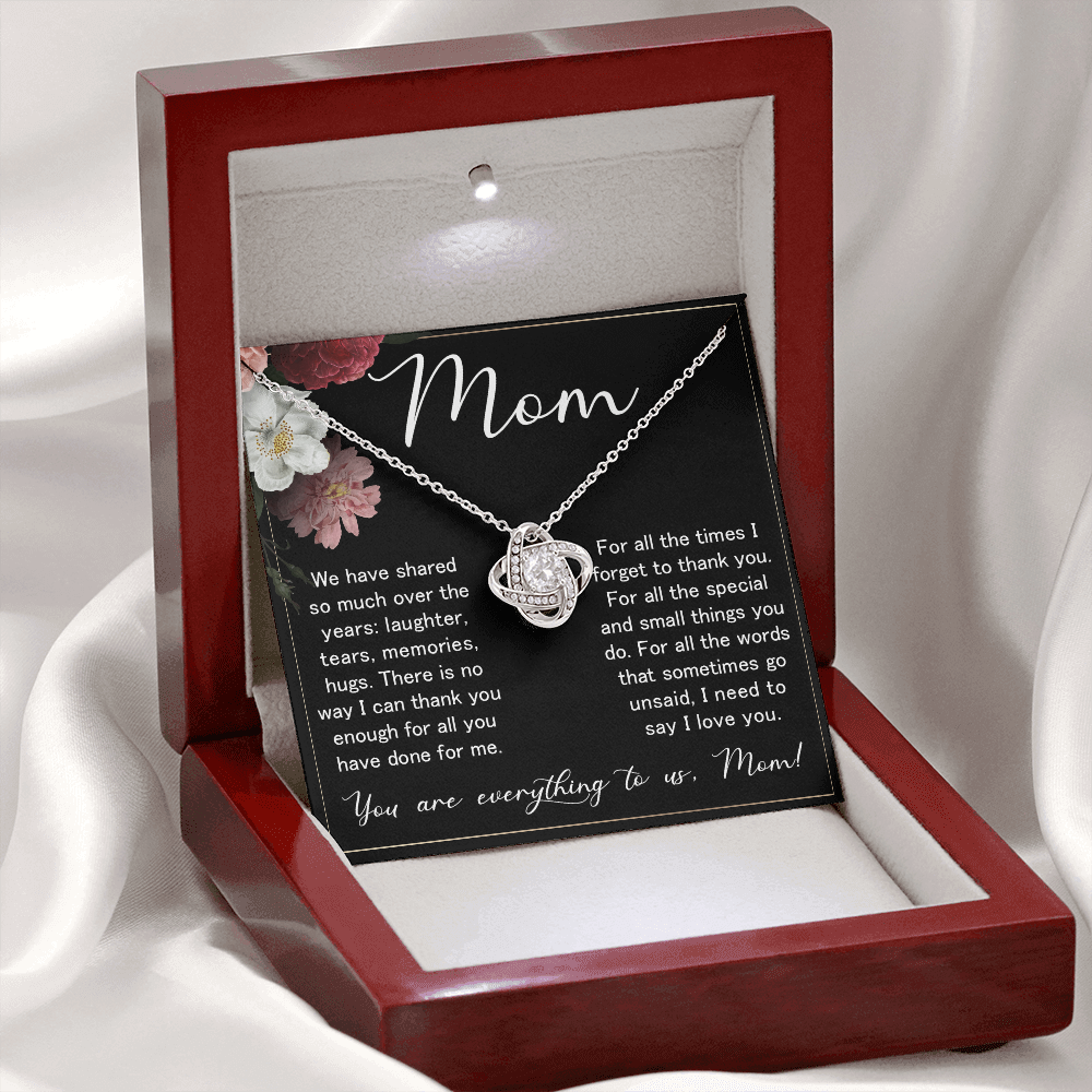 Love Knot Necklace – Meaningful Valentine's Day Gift for Mom