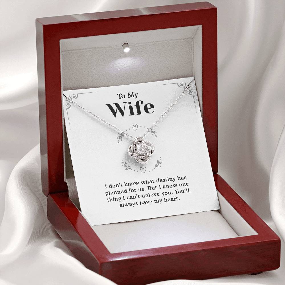 To My Wife Necklace from Husband - Romantic Soulmate Jewelry Gift for Birthday, Christmas, or Anniversary