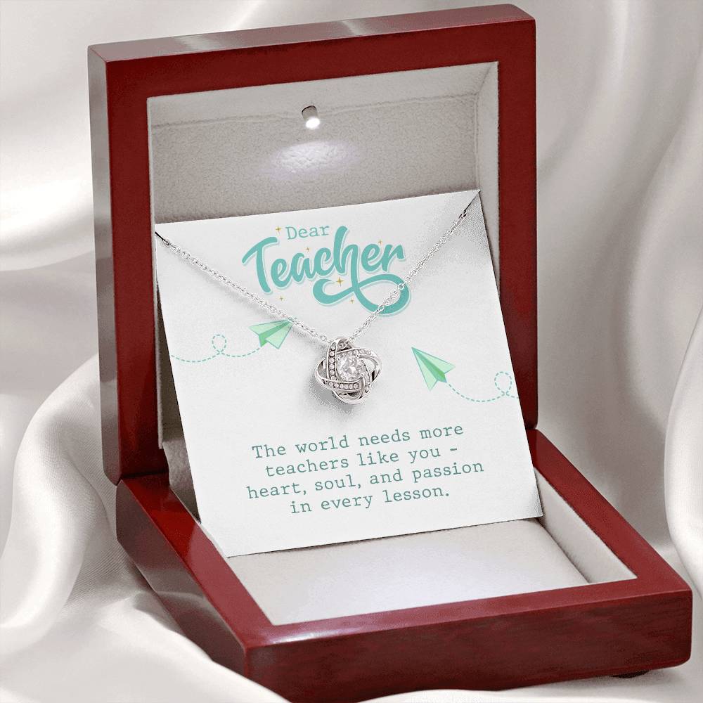 Stainless Steel Gift Teacher Necklace, Teacher Gift, Teacher Jewelry, To My Best Teacher Necklace, Gift For My Teacher