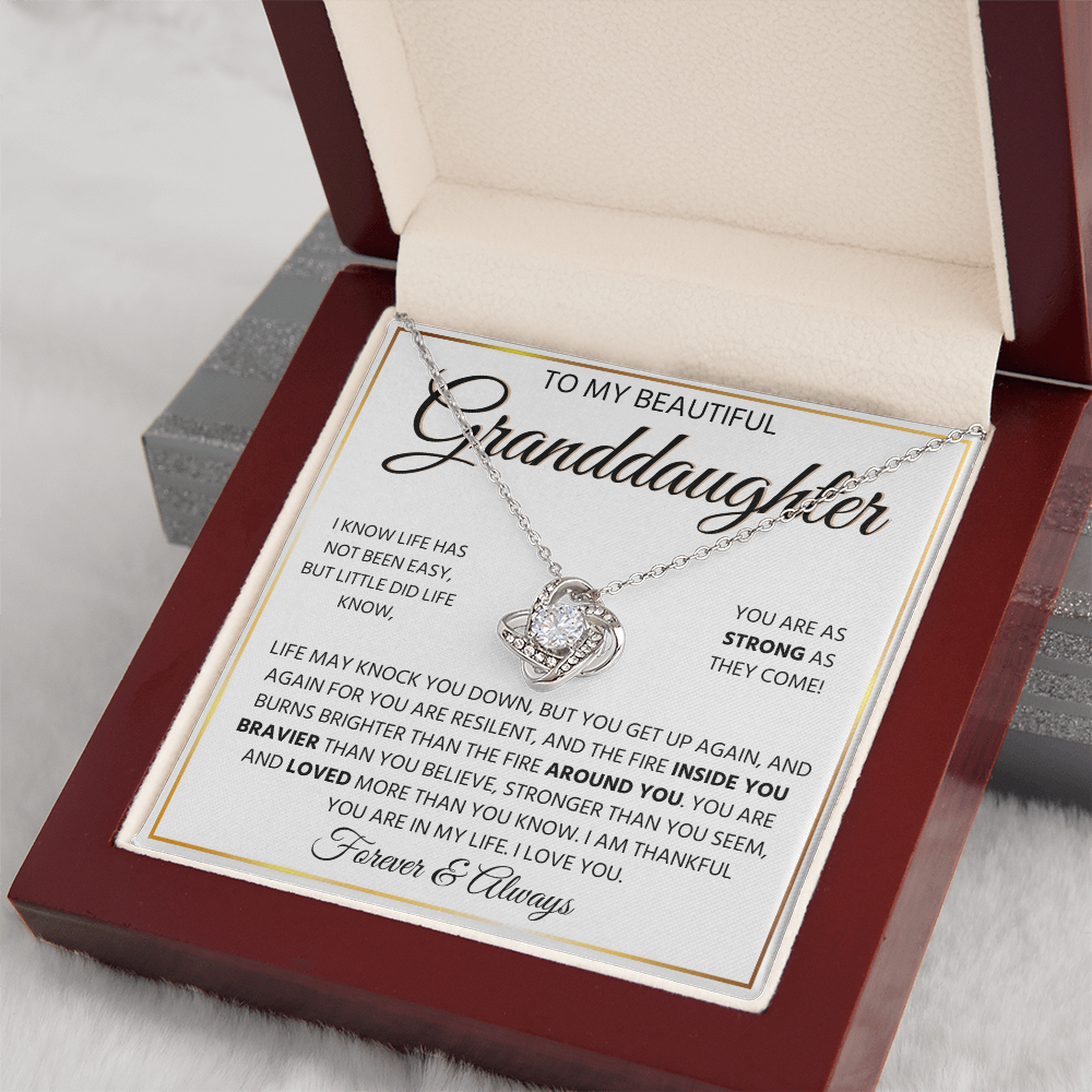 To My Granddaughter | Always Keep Me in Your Heart | Forever Love Necklace