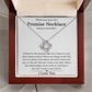 Promise Necklace for Her, Soulmate Girlfriend Wife Finacee