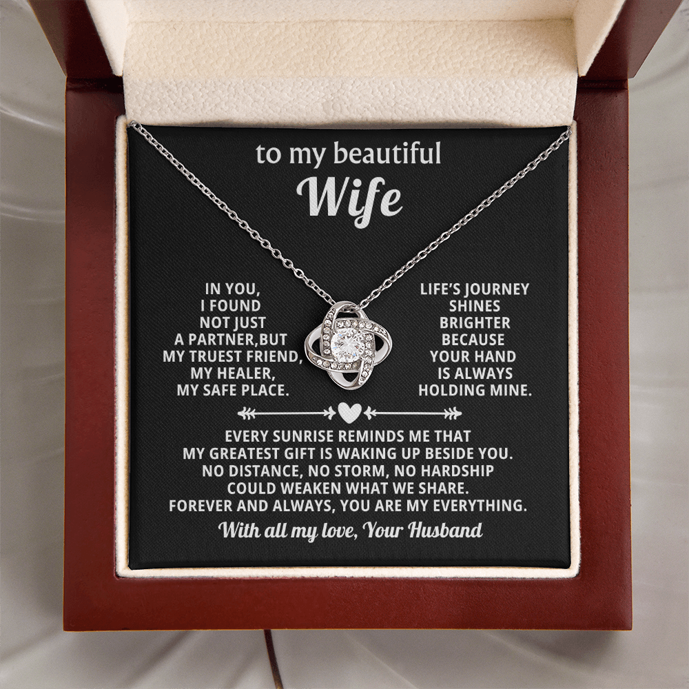 To My Wife - You Are My Everything - Love Knot Necklace