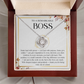 Best Boss Ever Gift for Women Boss Day Gift - Love Knot Necklace