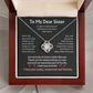 Women's Day Sister Necklace, Best Friend Gift From Brother & Sis