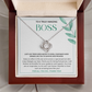 New Business Owner Gift - Love Knot Jewelry Keepsake for Boss Lady