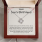 To My Son's Girlfriend Gift From Mom - Necklace for Birthday, Mother's Day