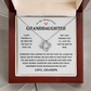 Granddaughter Necklace Pendant Jewelry With Message Card Gift Box