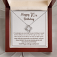 Happy 70th Birthday, Women Birthday Necklace With Elegant Box