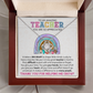 Cute Teacher Necklace for Women Back to School Teacher Jewelry Gift