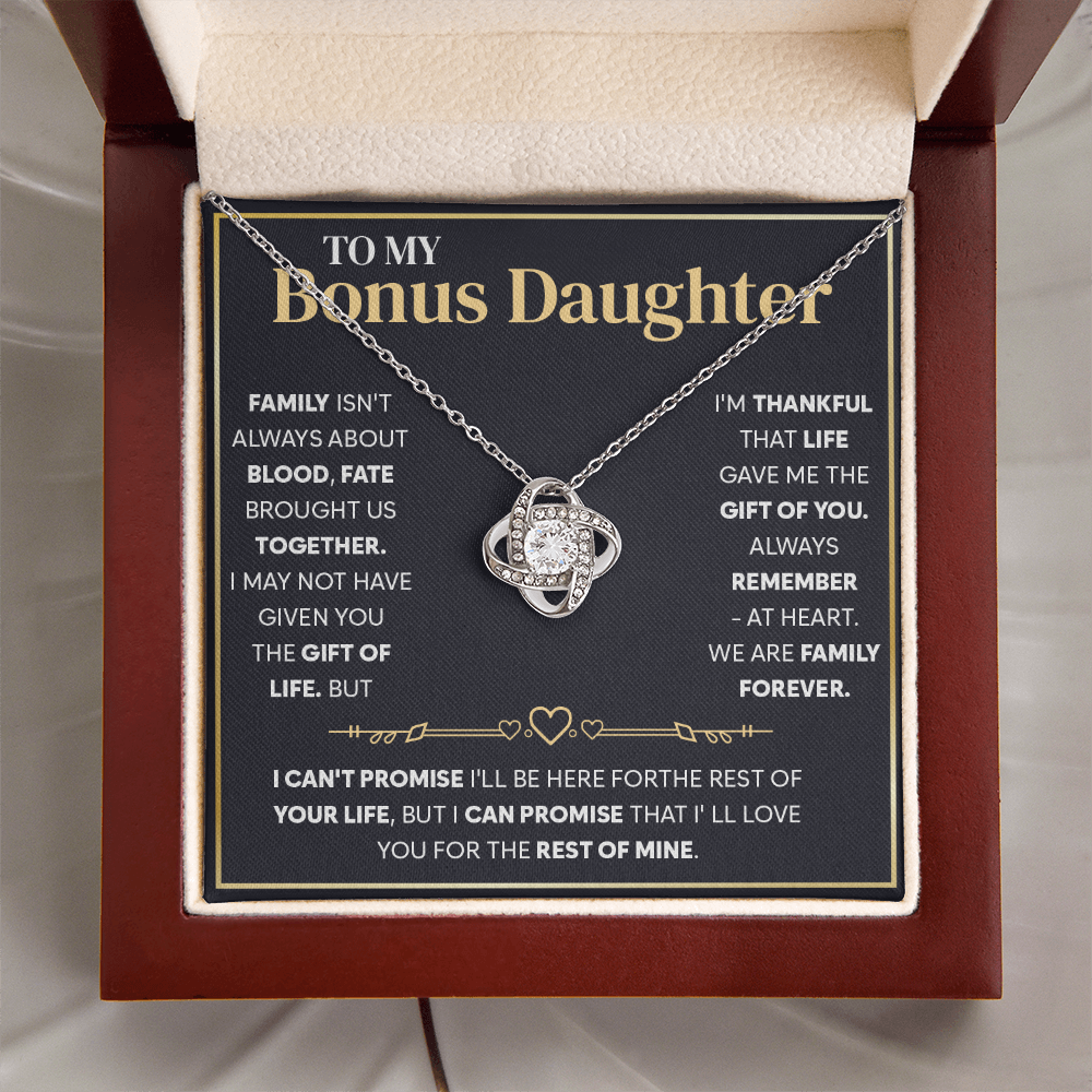 To My Beautiful Bonus Daughter - You Brought Your Unique Sparkle Into Our Family