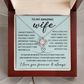 Necklace to My Wife From Husband Forever Love, Gift for Wives
