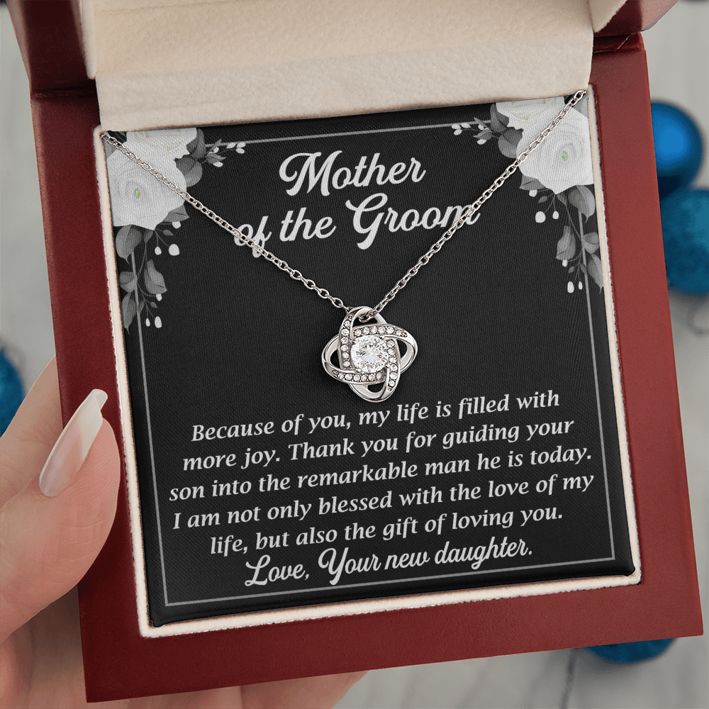 Necklace for mother's of the groom with Message Card and GIft boxNecklace for mother's of the groom with Message Card and GIft box