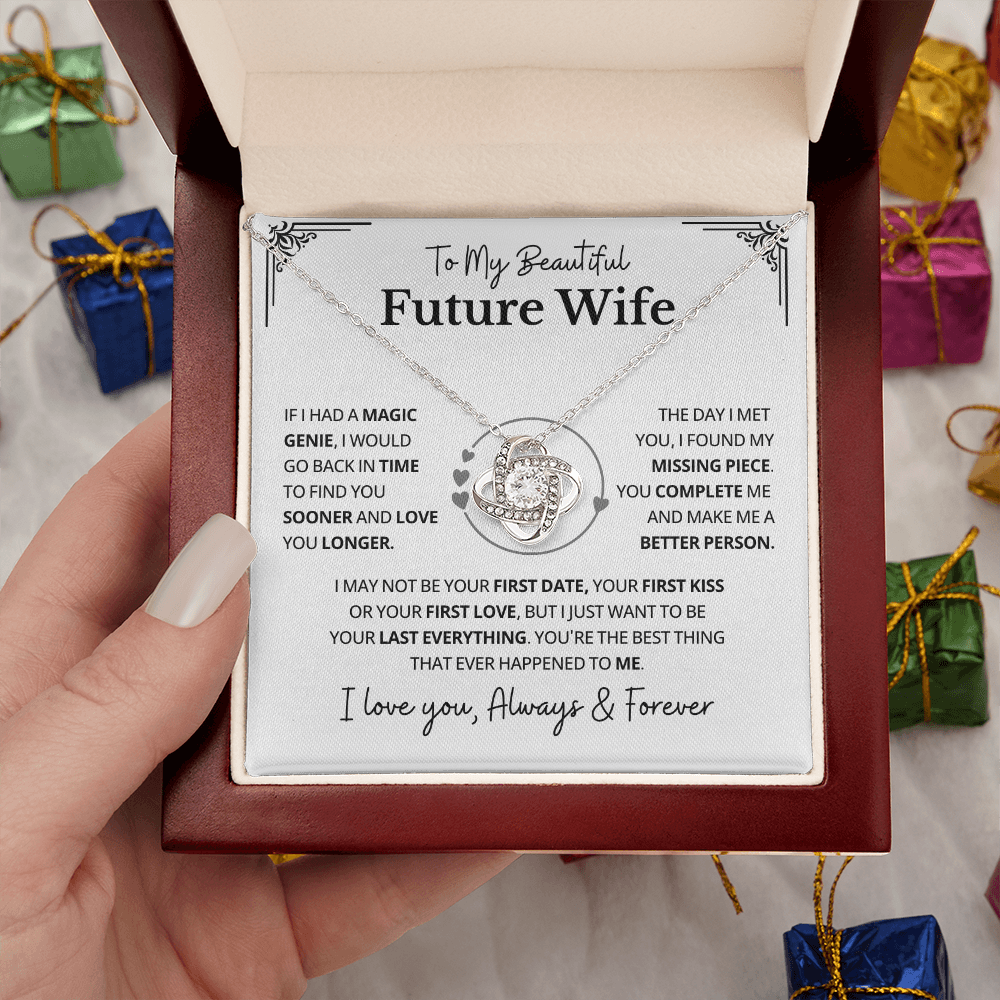 To My Future Wife Necklace From Husband, Valentine's Gifts for Girlfriend