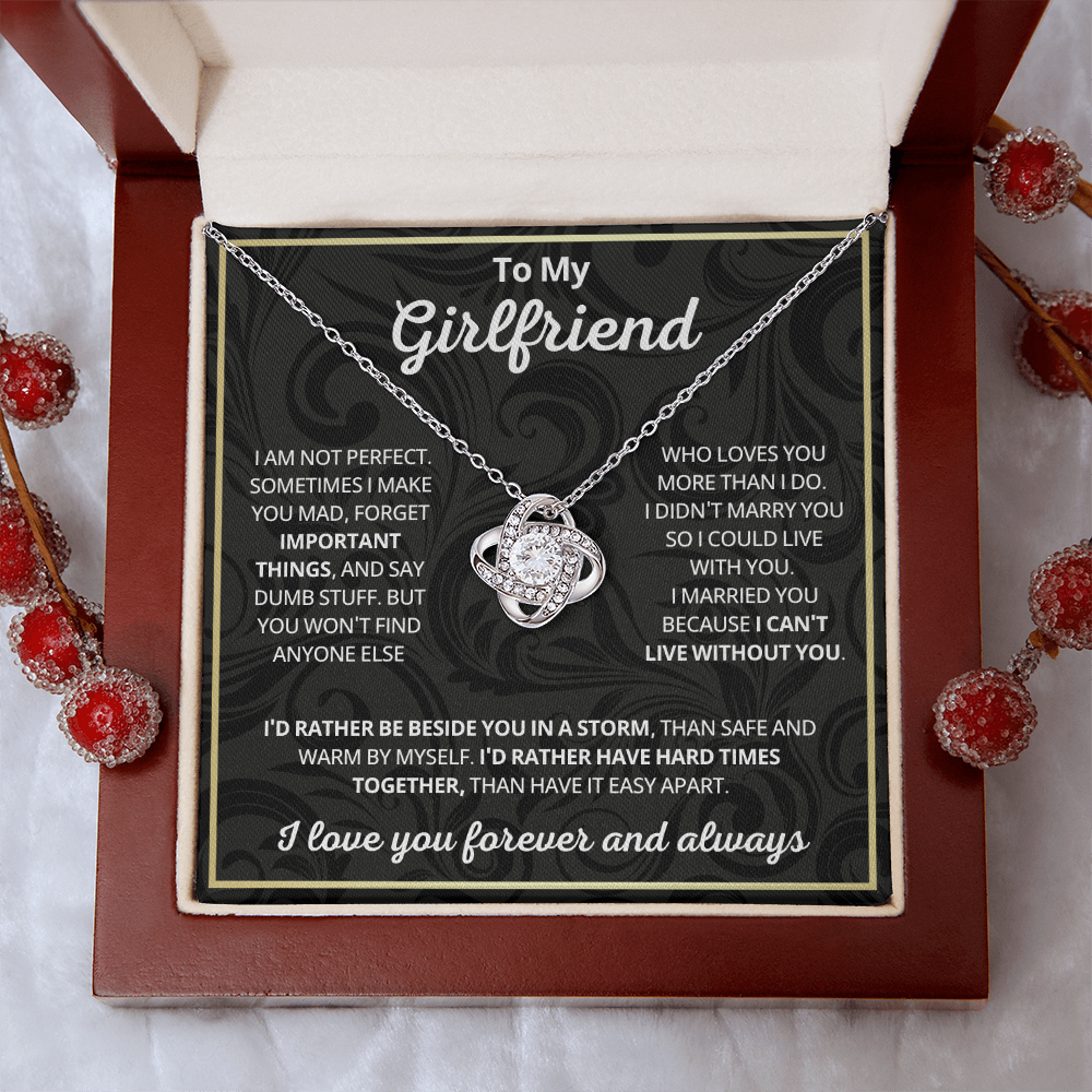 Girlfriend Necklace Gift From Boyfriend on Birthday, Valentine's Day