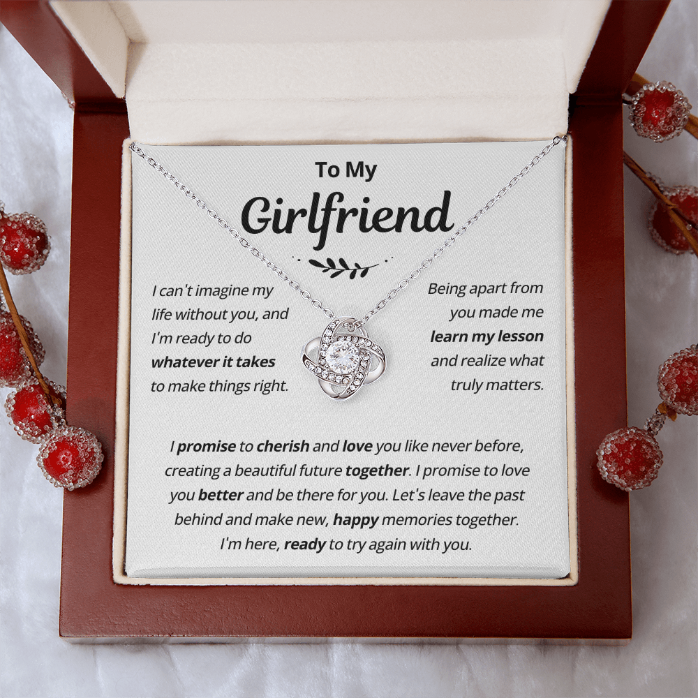 Girlfriend Necklace From Boyfriend, to My Love Necklace, Valentine Gifts