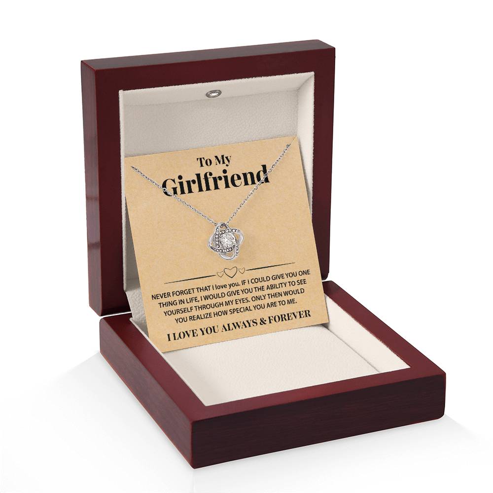 To My Girlfriend Forever Love Necklace, Best Jewelry Gift for Women