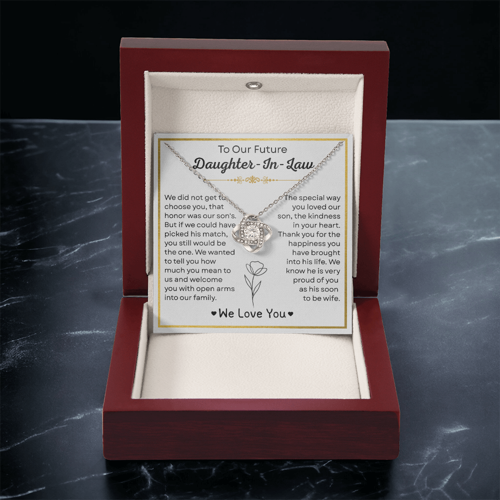 To My Future Daughter-in-law Necklace - Welcoming You to the Family