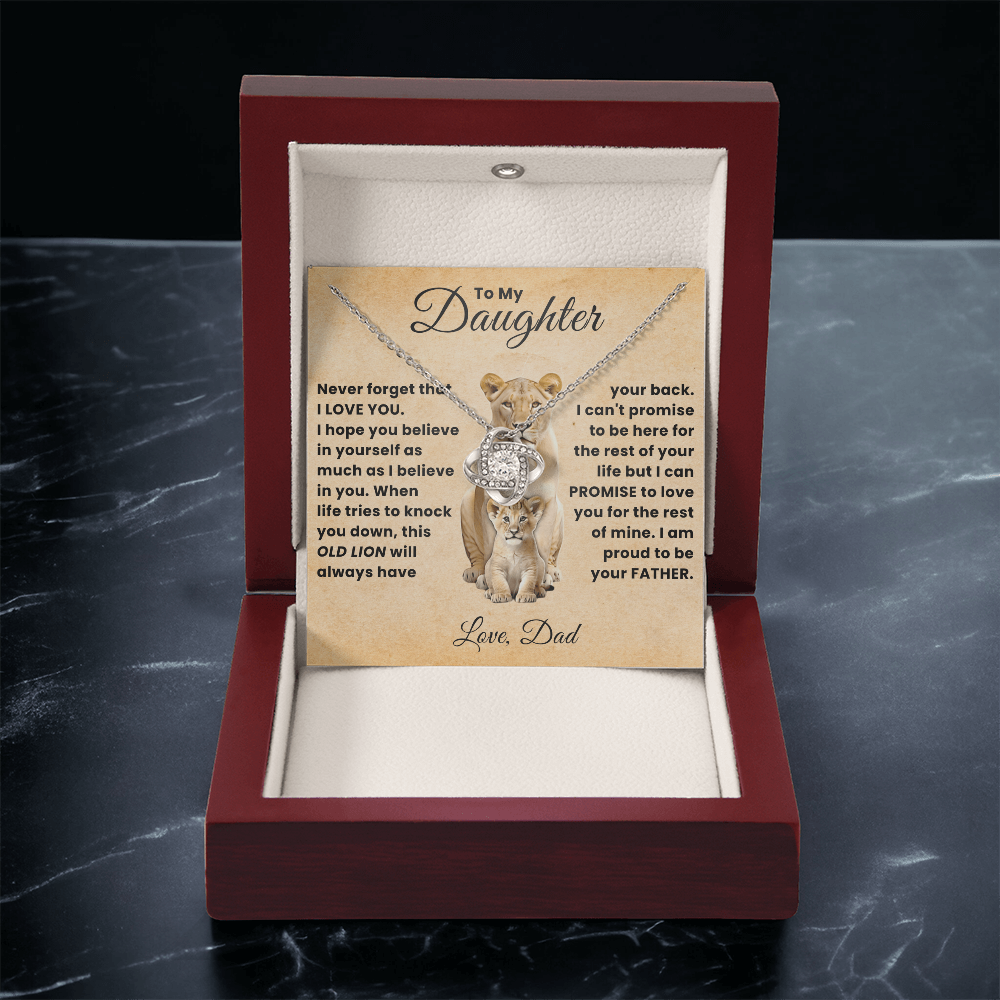 To My Beautiful Daughter Necklace From Mommy, Perfect for Mother's Day