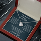 To My Mom I Know It's Not Easy for a Woman to Raise a Man - Necklace