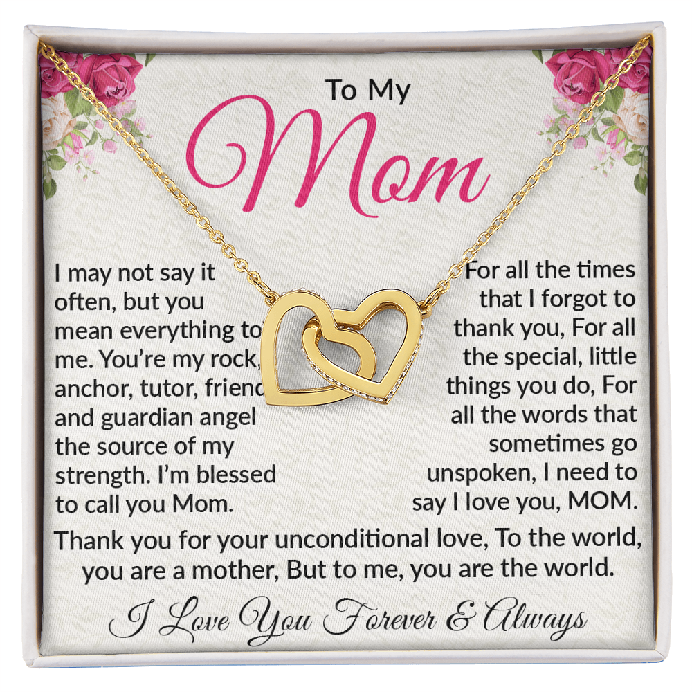 Interlocking Heart Necklace – Celebrate Unconditional Love for Mom
