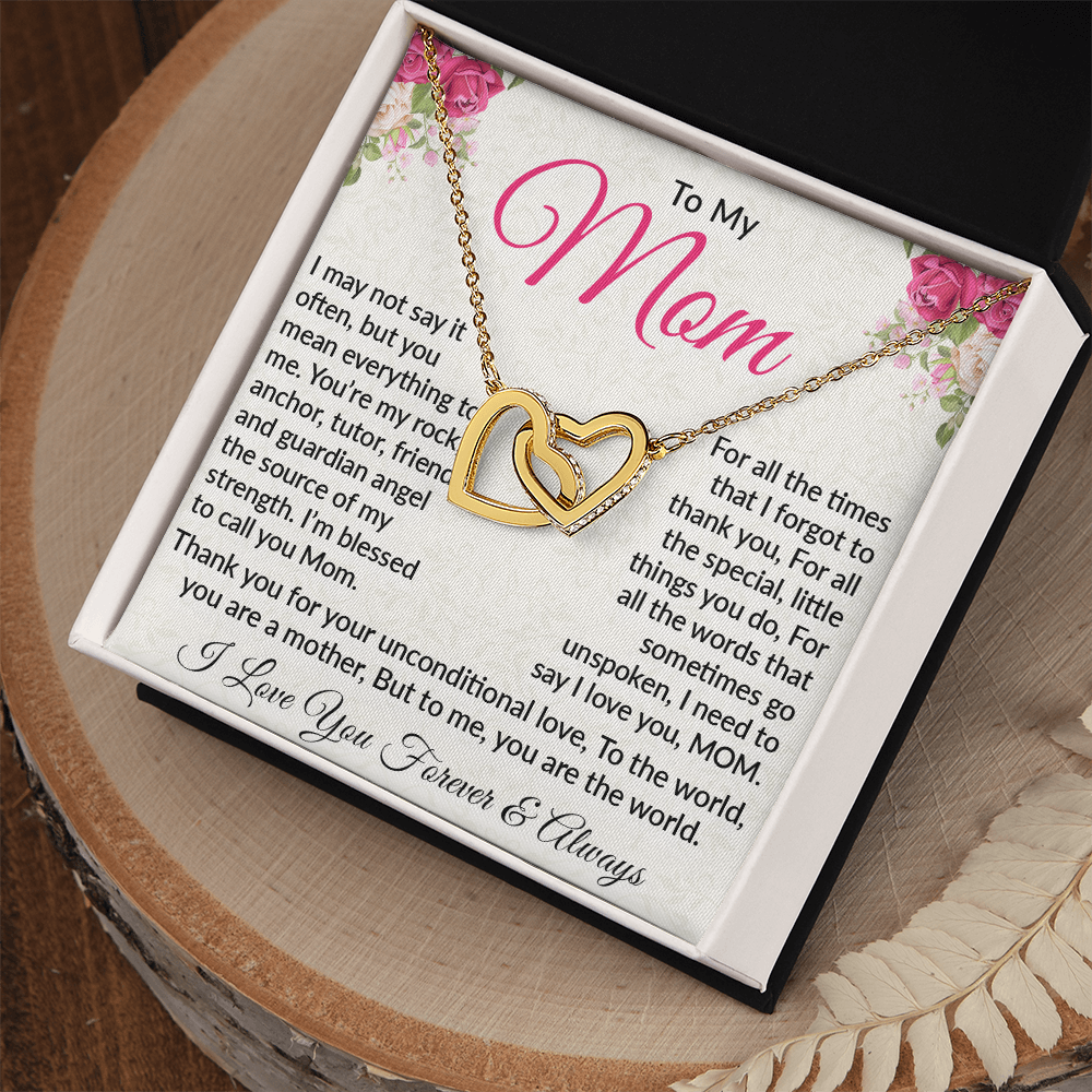 Interlocking Heart Necklace – Celebrate Unconditional Love for Mom