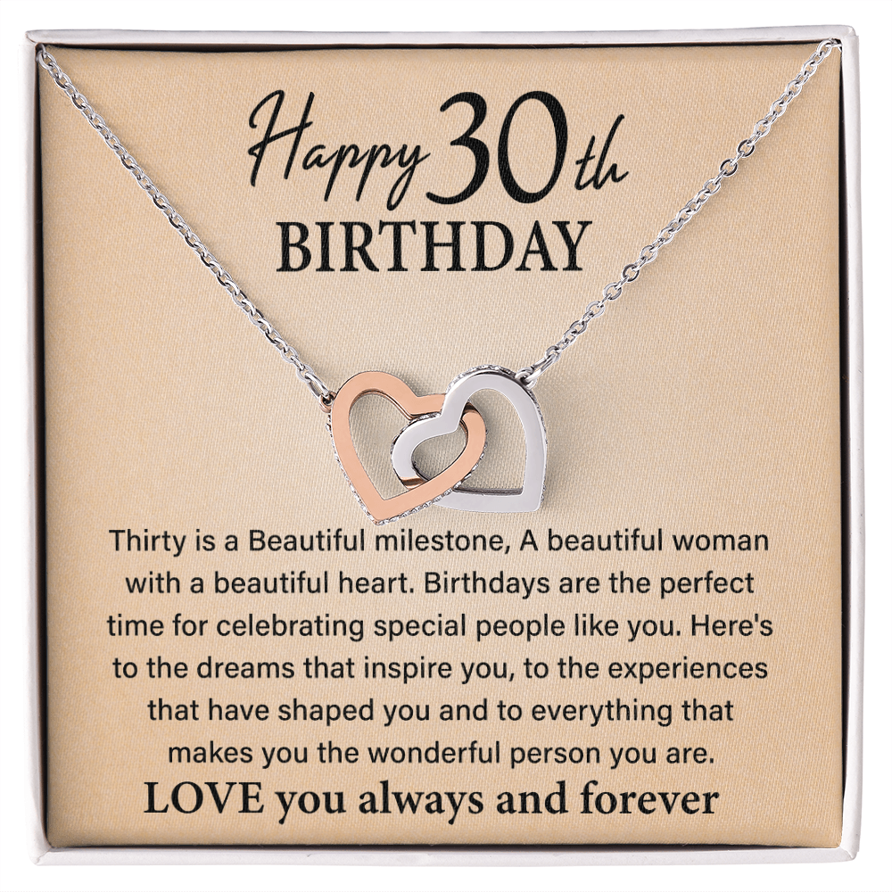 Serenity 30th Birthday Gifts for Women Stainless Steel Jewelry