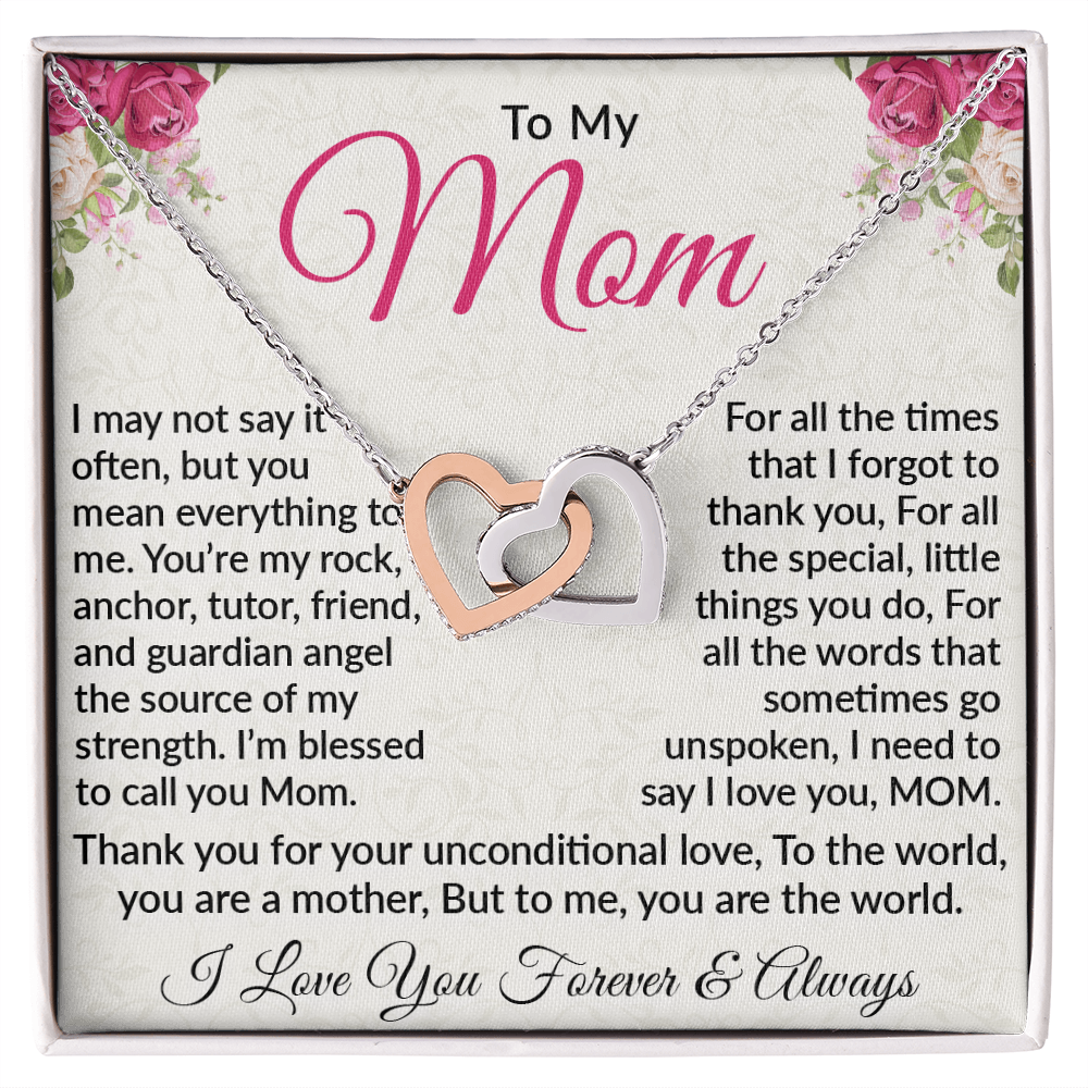 Interlocking Heart Necklace – Celebrate Unconditional Love for Mom