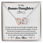 Bonus Daughter Necklace From Mom – A Gift From the Heart