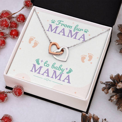 Interlocking Hearts Necklace - Birthday, Mother's Day Gift- New Mama Gift | Pendant (Gift Box Included)