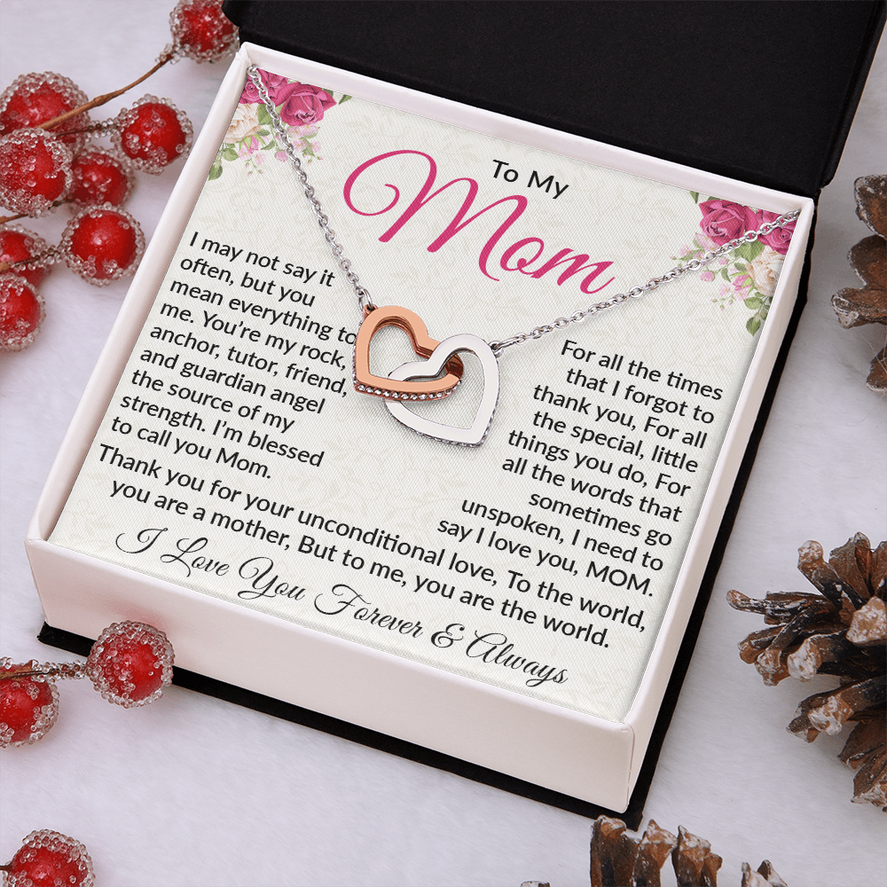 Interlocking Heart Necklace – Celebrate Unconditional Love for Mom