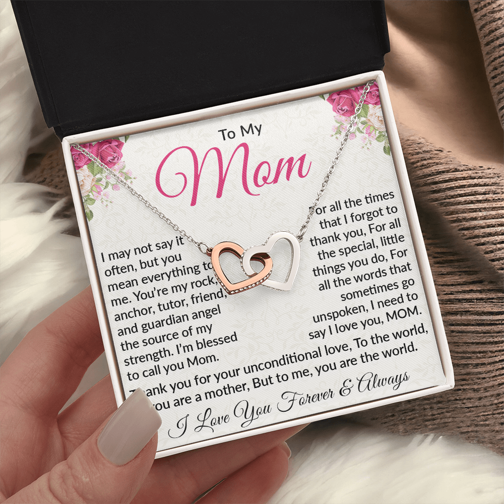 Interlocking Heart Necklace – Celebrate Unconditional Love for Mom