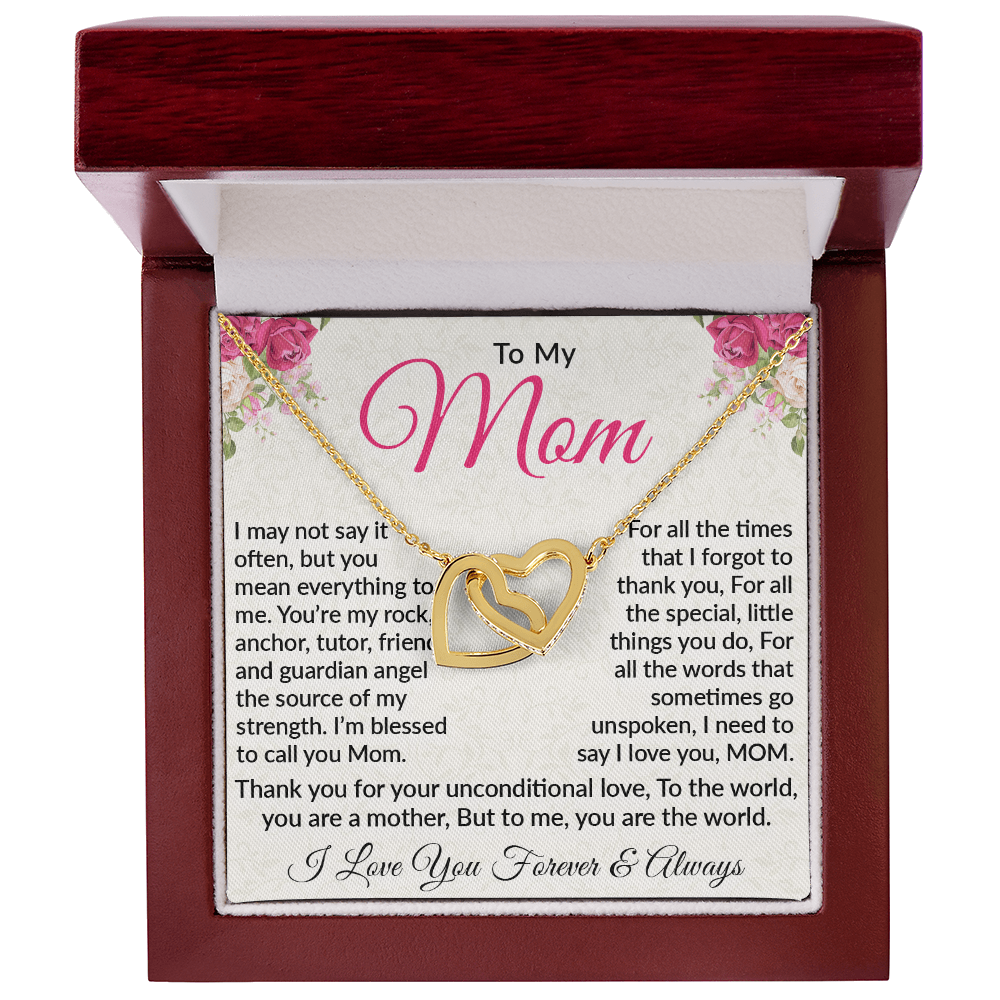 Interlocking Heart Necklace – Celebrate Unconditional Love for Mom