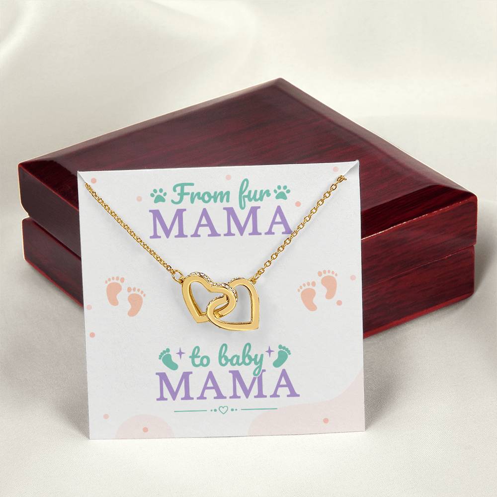 Interlocking Hearts Necklace - Birthday, Mother's Day Gift- New Mama Gift | Pendant (Gift Box Included)