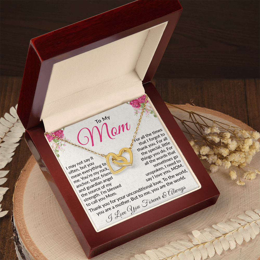 Interlocking Heart Necklace – Celebrate Unconditional Love for Mom