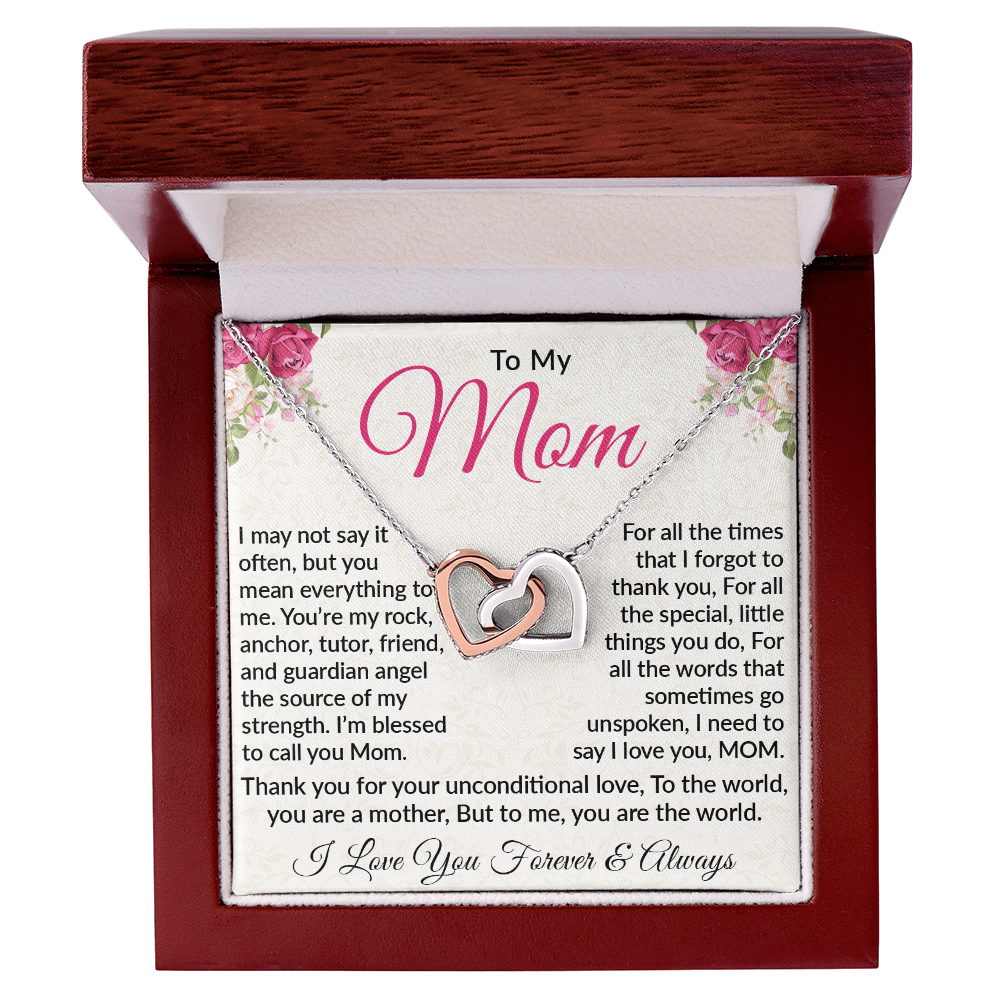 Interlocking Heart Necklace – Celebrate Unconditional Love for Mom