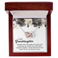 To My Granddaughter gift - Always Keep Me In Your Heart - Interlocking Heart Necklace