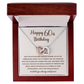 60th Birthday Memories Interlocking Heart Necklace Gift