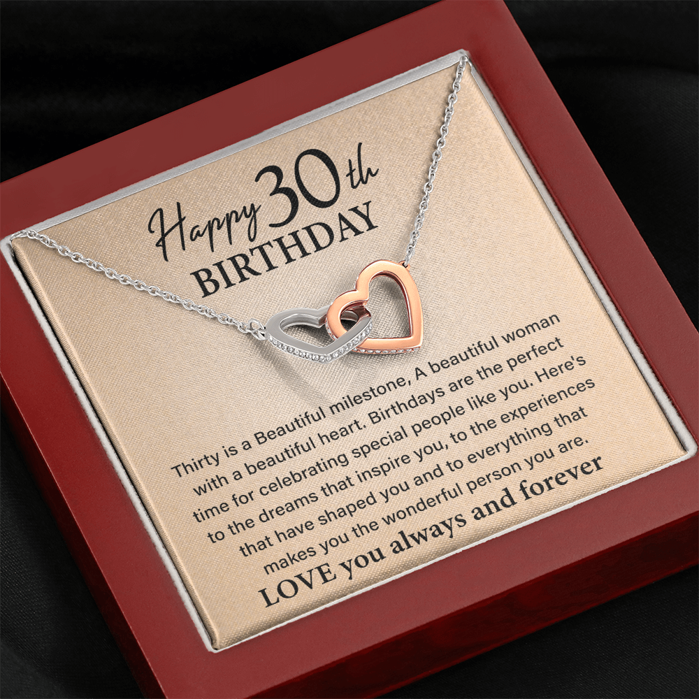 Serenity 30th Birthday Gifts for Women Stainless Steel Jewelry