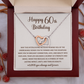 60th Birthday Memories Interlocking Heart Necklace Gift