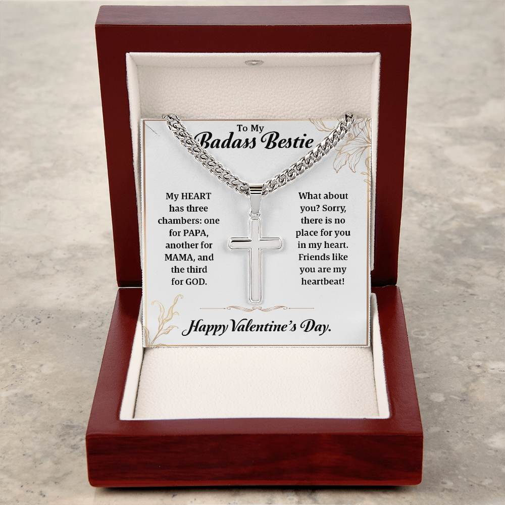 Cuban Link Necklace – Funny Best Friend Jewelry for Valentine’s Day