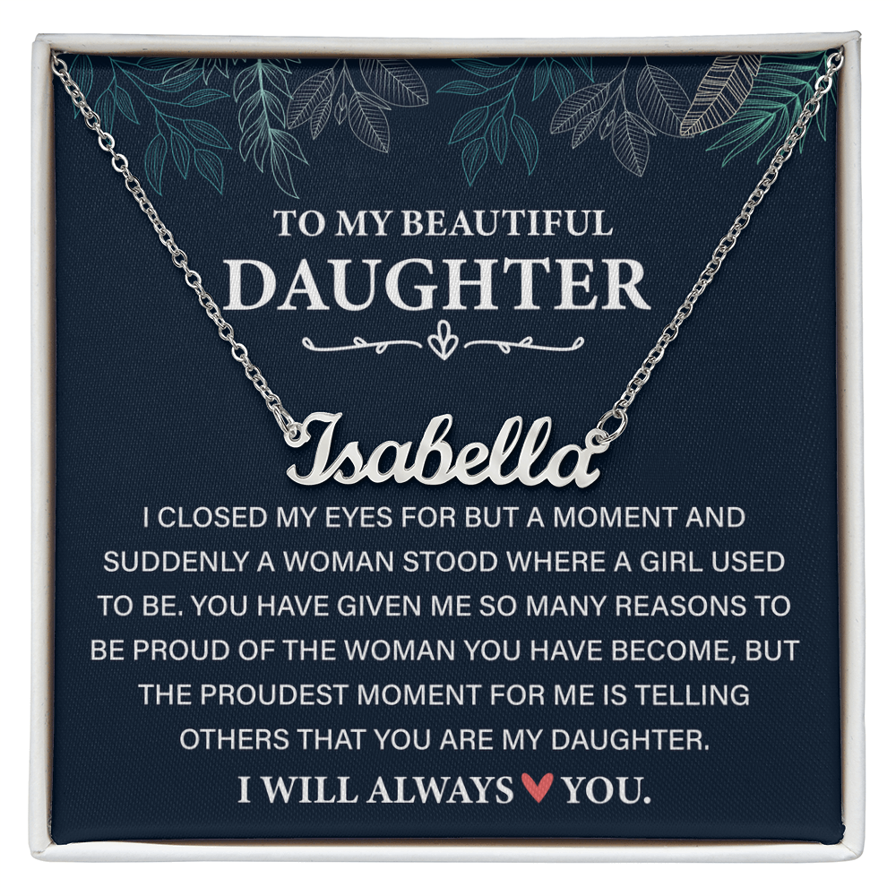 Personalized Jewelry - To My Daughter Necklace From Mom & Dad
