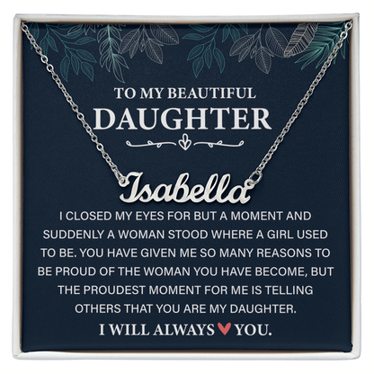 Personalized Jewelry - To My Daughter Necklace From Mom & Dad