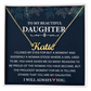 Personalized Jewelry - To My Daughter Necklace From Mom & Dad
