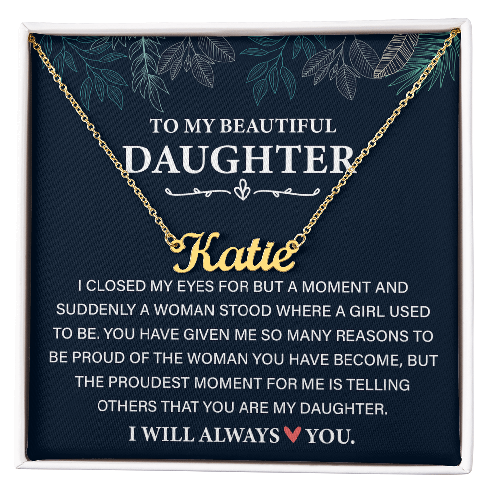 Personalized Jewelry - To My Daughter Necklace From Mom & Dad