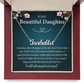 To My Beautiful Daughter Custom Name Necklace, Gift From Parents