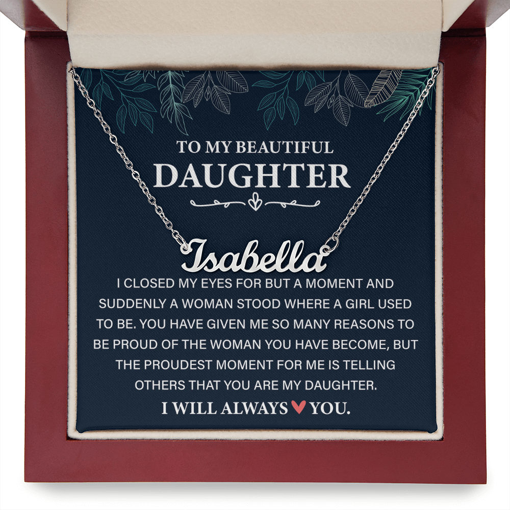 Personalized Jewelry - To My Daughter Necklace From Mom & Dad