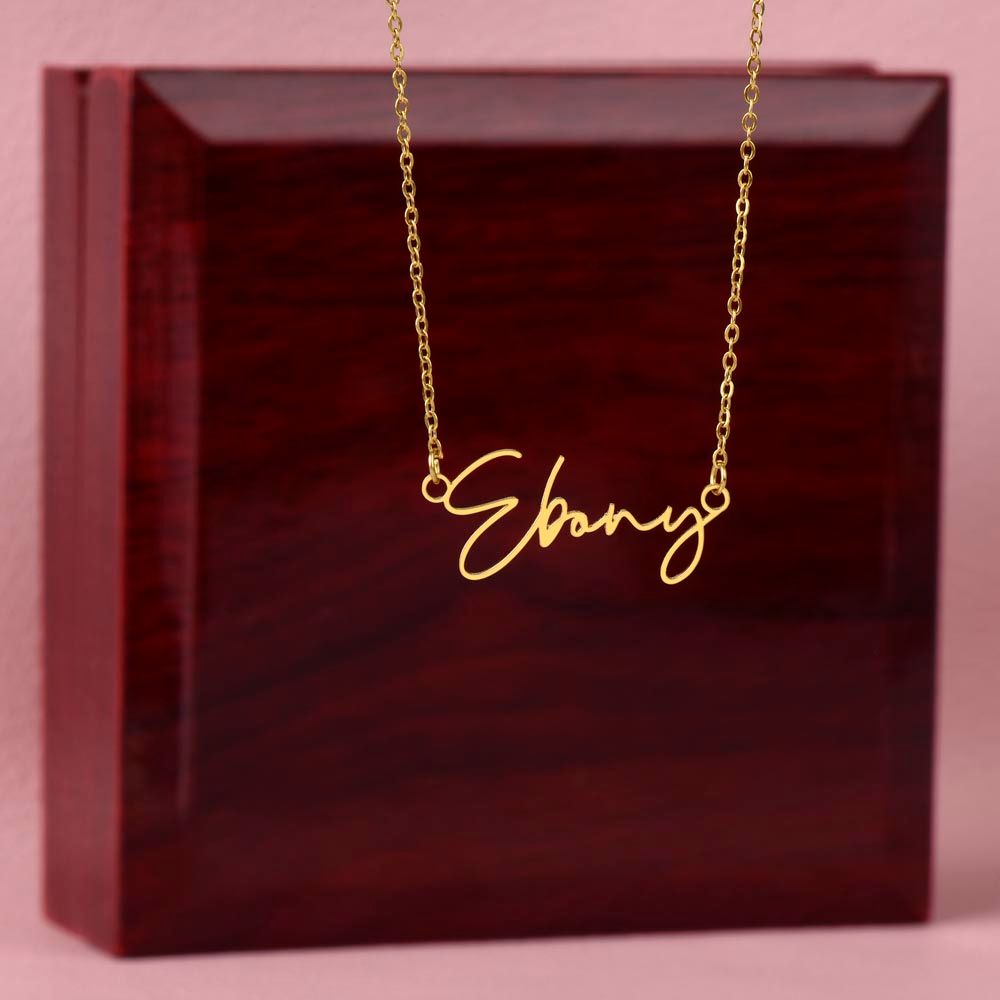 DAUGHTER - INTELLIGENCE PLUS CHARACTER - SIGNATURE NAME NECKLACE