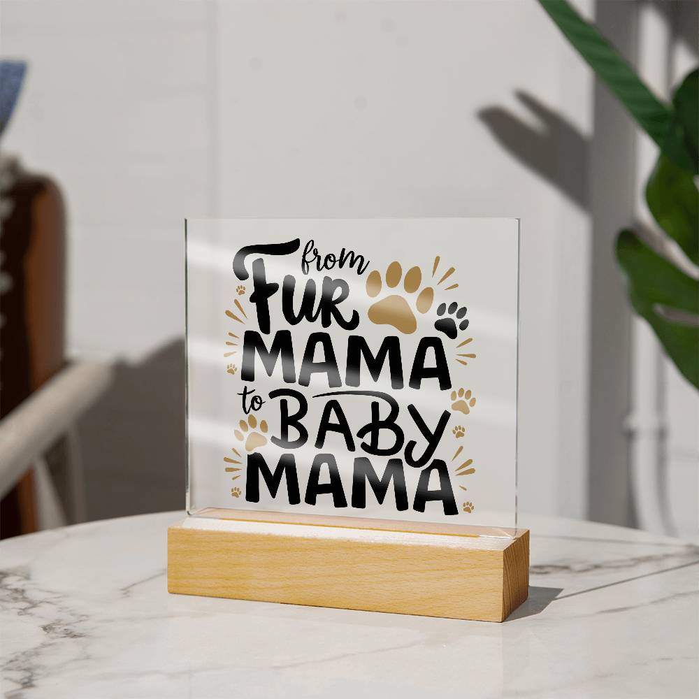 Gift For Mom, Mother's Day Gifts, Gift For New Mothers, Memorial Gift Gifts for Pregnant Women - Acrylic Light Square Plaque