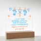 New Mom Square Acrylic Plaque for Post Partum | Postpartum Self Care with Empowering Messages on the verso of each card | New Mom Essentials gifts for women after birth